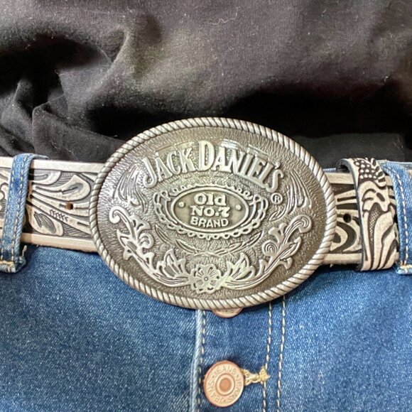 Whiskey Jack Daniel's Rocker Belt Buckle - Picture 3 of 7